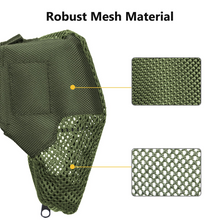 Load image into Gallery viewer, MidTen Thickened Brass Catcher, Heat Resistant Premium Nylon Shell Catcher, Zipper Bottom Brass Collector with Two Picatinny Rail Mount,Black and Green. (Green)
