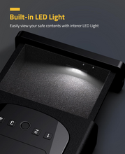 Load image into Gallery viewer, MidTen fingerprint gun safe with built-in led light
