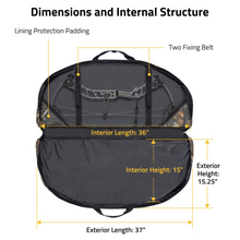 Load image into Gallery viewer, MidTen Bow Bag Arrow Archery Case with height exterior length: 37" in camo
