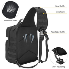 Load image into Gallery viewer, MidTen Tactical Bag with extra room breathablemesh adjustable buckle

