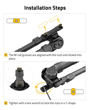Load image into Gallery viewer, MidTen Bipod 8-11 Inches – installationsteps place
