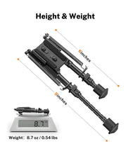 Load image into Gallery viewer, 6-9 Inches Rifle Bipod for Hunting and Shooting
