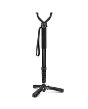 Load image into Gallery viewer, MidTen Tripod Gun Rifle Crossbow Rest in black
