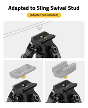 Load image into Gallery viewer, MidTen Stud Bipod Mount 8 11 with adapted to sling swivel stud
