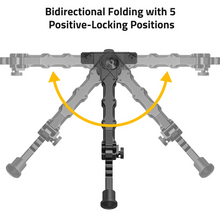Load image into Gallery viewer, MidTen Attach Directly M-Rail Bipod with positive-locking positions
