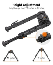 Load image into Gallery viewer, MidTen Bipods for Rifles Picatinny Bipod Quick Release Rifle Bipod
