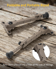Load image into Gallery viewer, MidTen 7 5-9 Inches Bipod with foldable and portable bipod in flat dark earth
