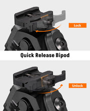 Load image into Gallery viewer, MidTen Bipods for Rifles Picatinny Bipod Quick Release Rifle Bipod
