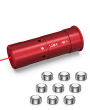 Load image into Gallery viewer, MidTen Bore Sight 12 Guage Red Laser Boresighter with Batteries
