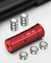 Load image into Gallery viewer, 12GA Red Laser Bore Sighter with 3 Set of Batteries
