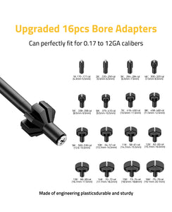 Boresighter Kit with Upgraded 16pcs Bore Adapters
