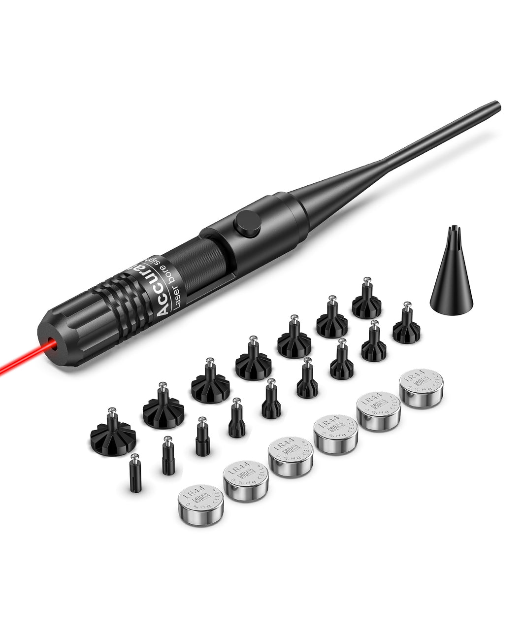 MidTen Bore Sight kit with Big Button Switch Red Laser Bore Sighter for 0.177 to 12GA Caliber