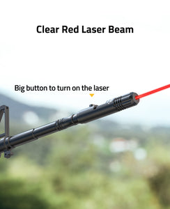 Clear Red Laser Bore Sight Kit with Big Button Switch