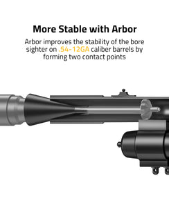 Laser Boresighter Kit with Stable Arbor for .54-12GA Caliber