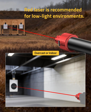 Load image into Gallery viewer, MidTen Rechargeable Green Laser Bore Sight Magnetic Bore with red laser is recommended for low-light environments
