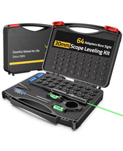 Load image into Gallery viewer, MidTen Red Bore Sight Laser with scope leveling kit adapters bore sight Green Laser &amp; 30mm Scope Leveling Kit
