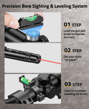 Load image into Gallery viewer, MidTen Red Bore Sight Laser with precision bore sighting &amp; leveling system Red Laser &amp; 34mm Scope Leveling Kit
