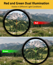 Load image into Gallery viewer, MidTen Crossbow Scope – red and green dual llumination
