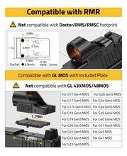 Load image into Gallery viewer, MidTen Auto-Brightness Red Dot Sight with notcompatiblewith doctor/rms/rmsc footprint

