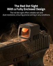 Load image into Gallery viewer, MidTen Multi Reticle Red Dot Sight with the red dot sight with a fully enclosed design
