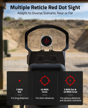 Load image into Gallery viewer, MidTen Compact Multi-Reticle Red Dot Sight with multiple reticle red dot sight
