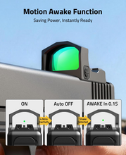 Load image into Gallery viewer, MidTen Motion Awake Green Dot Sight with motion awake function saving power, instantly ready
