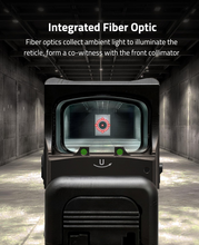 Load image into Gallery viewer, MidTen Multi Reticle Red Dot Sight with reticle, form a co-witness with the front collimator
