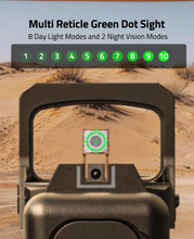 Load image into Gallery viewer, MidTen Multi Reticle Red Dot Sight with multi reticle green dot sight
