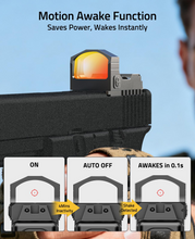 Load image into Gallery viewer, MidTen 2000G Shockproof Red Dot Sight with motion awake function saves power,wakes instantly
