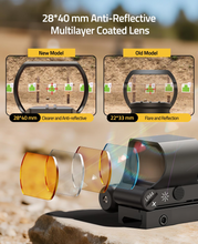 Load image into Gallery viewer, MidTen Reflex Sight Red Dot Sight with multilayer coated lens newmodel in red laser
