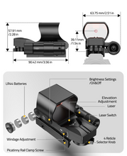 Load image into Gallery viewer, MidTen Pressure Pad Switch with picatinny rail clamp screw in green laser
