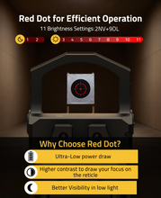 Load image into Gallery viewer, MidTen 2000G Shockproof Red Dot Sight with red dot for efficient operation
