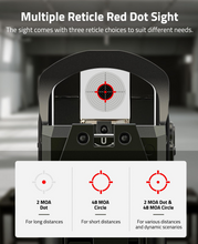 Load image into Gallery viewer, MidTen Auto Brightness Red Dot Sight with multiple reticle red dot sight
