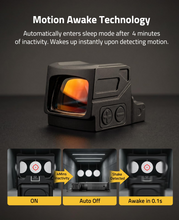 Load image into Gallery viewer, MidTen green dot sight with motion awake technology in red dot
