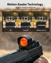 Load image into Gallery viewer, MidTen 3 MOA Red Dot Sight with motion awake technology alwaysready,alwayson
