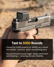 Load image into Gallery viewer, MidTen Multi Reticle Red Dot Sight with simulation machine while maintaining zero

