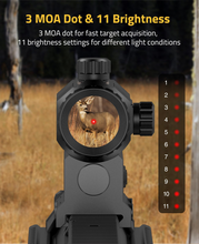 Load image into Gallery viewer, MidTen Awake Red Dot with 11 brightness settings for different light conditions
