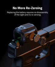 Load image into Gallery viewer, MidTen Enclosed Solar Red Dot Sight – replacing the battery requires no disassembly
