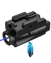 Load image into Gallery viewer, MidTen Lumens Pistol Light Laser Combo with lir in blue laser light combo
