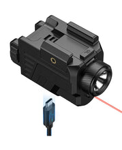 Load image into Gallery viewer, MidTen Laser Combo Rechargeable Gun Light with o in red laser light combo
