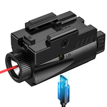 Load image into Gallery viewer, MidTen Lumens Pistol Light Laser Combo with o lir in red laser light combo
