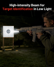 Load image into Gallery viewer, MidTen tactical gun light with target identification in low light
