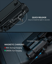 Load image into Gallery viewer, MidTen Lumen Pistol Flashlight with quick release easy to install the light in seconds Light with Green Beam
