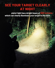 Load image into Gallery viewer, MidTen built-in USB rechargeable with which can clearly illuminate your target in the dark Light with Red Beam
