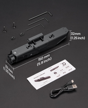 Load image into Gallery viewer, MidTen laser combo with tacticalflashlight in red laser light combo
