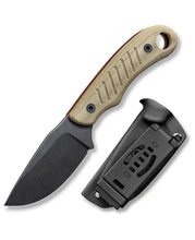 Load image into Gallery viewer, MidTen Fixed Blade EDC Camping Knife in brown
