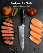 Load image into Gallery viewer, MidTen 8-inch chef's knife with designed for chefs all-purpose kitchen knife
