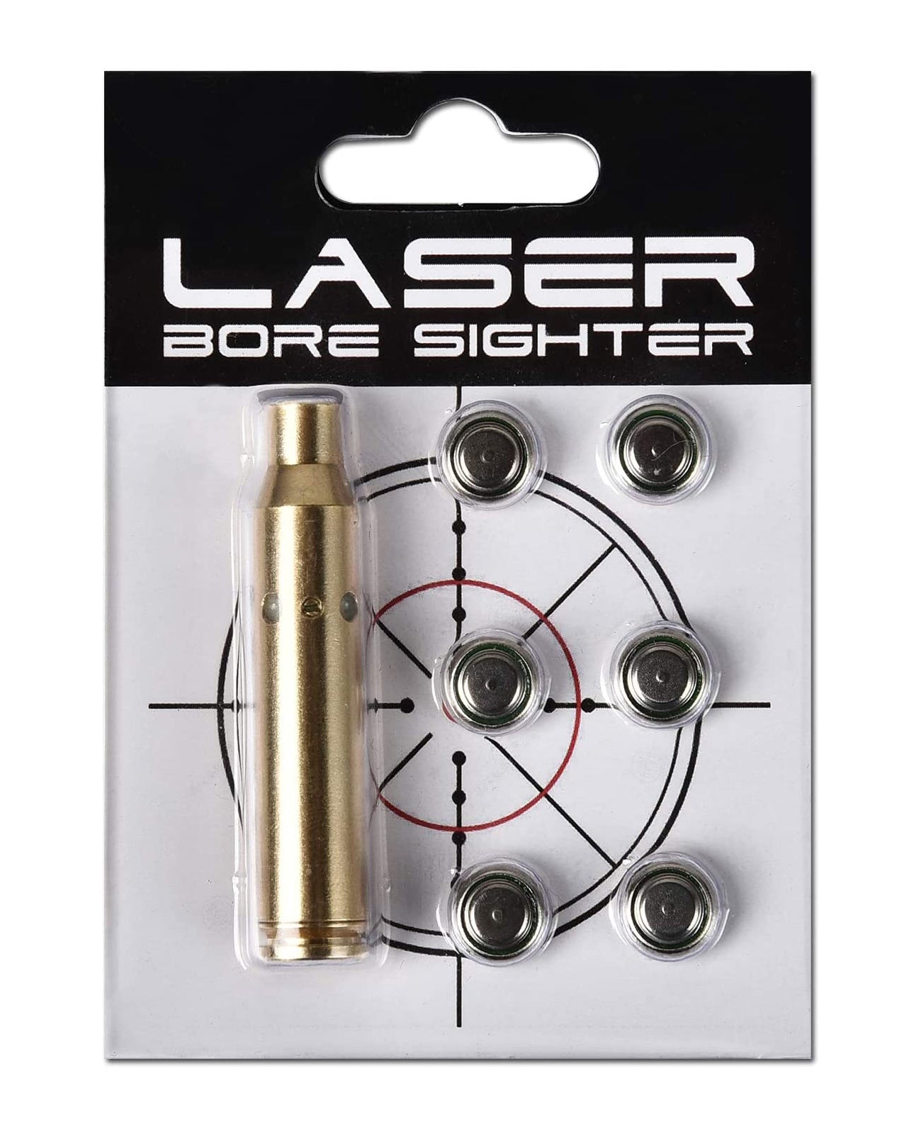 223 / 5.56 Red Laser Chamber Bore Sighter Kit With Brass Adapter & Red Accu Polymer