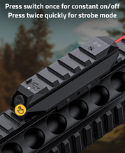 Load image into Gallery viewer, MidTen Picatinny Rifle with press twice quickly for strobe mode
