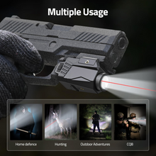 Load image into Gallery viewer, MidTen Compact Pistol Light Red Laser with multiple usage home defence
